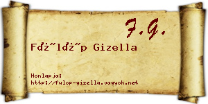 Fülöp Gizella névjegykártya